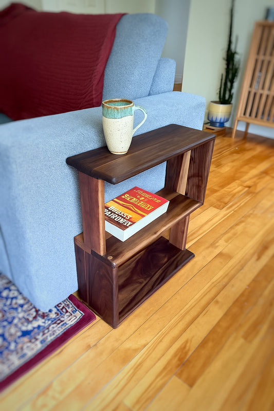 The Canopy Narrow Side Table  - Black walnut Coffee Table