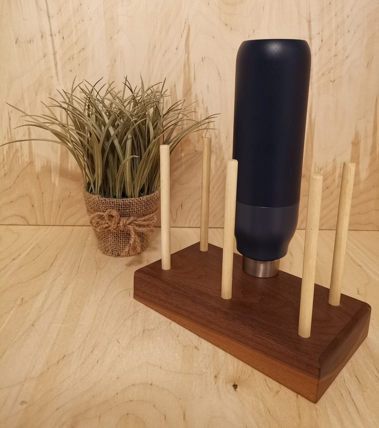 Black Walnut Bottle And Bag Dryer