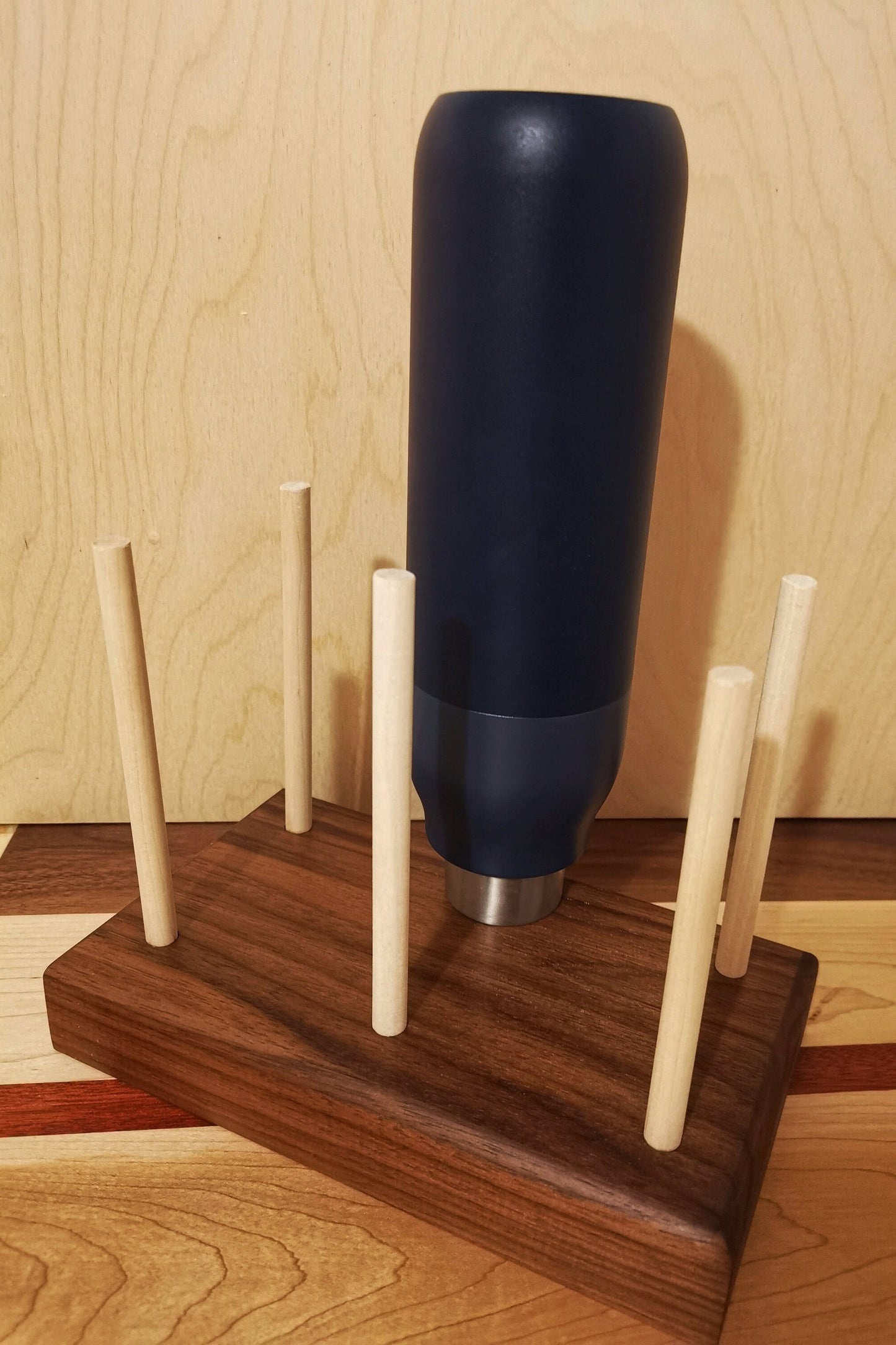 Black Walnut Bottle And Bag Dryer