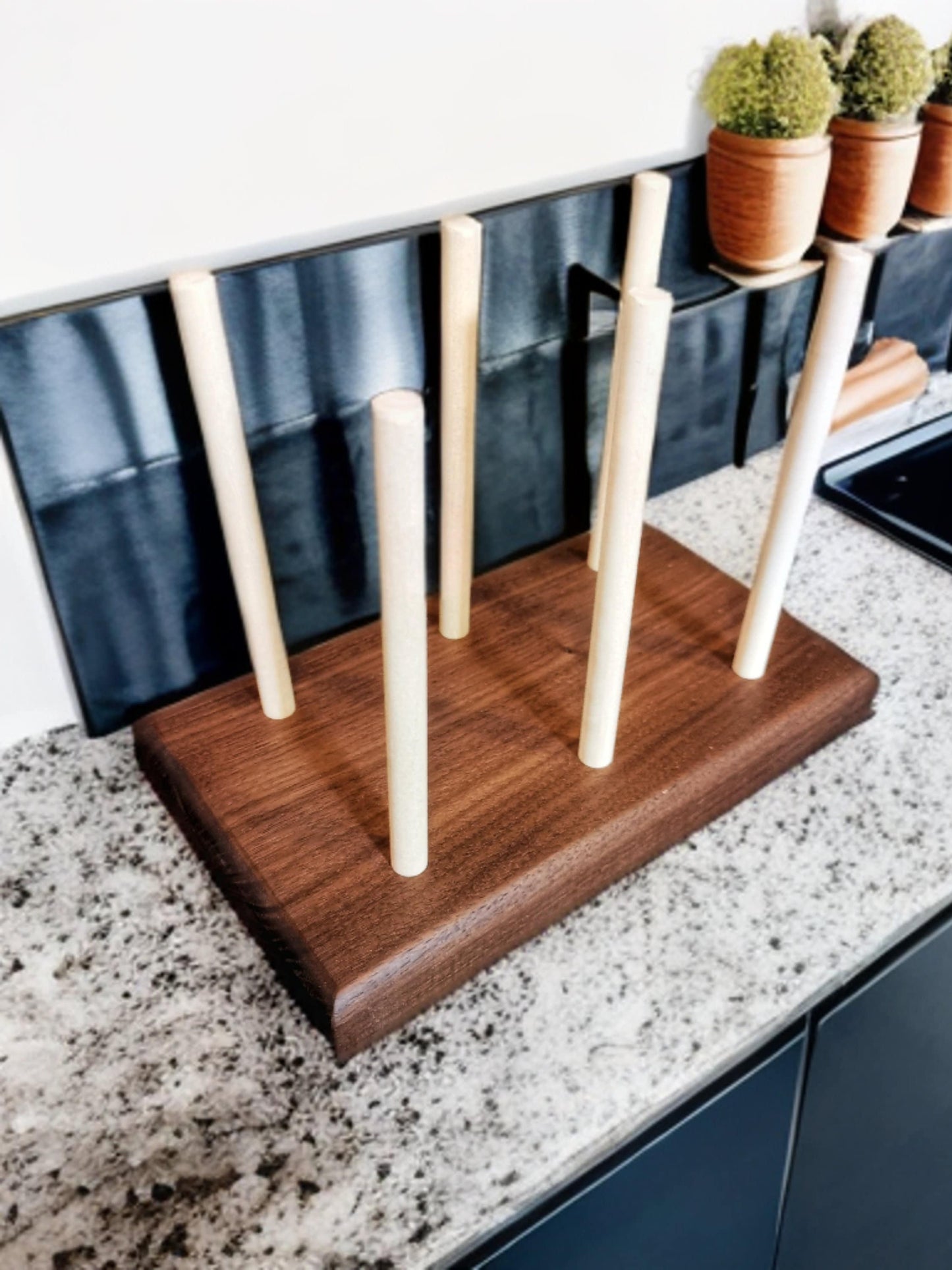 Black Walnut Bottle And Bag Dryer