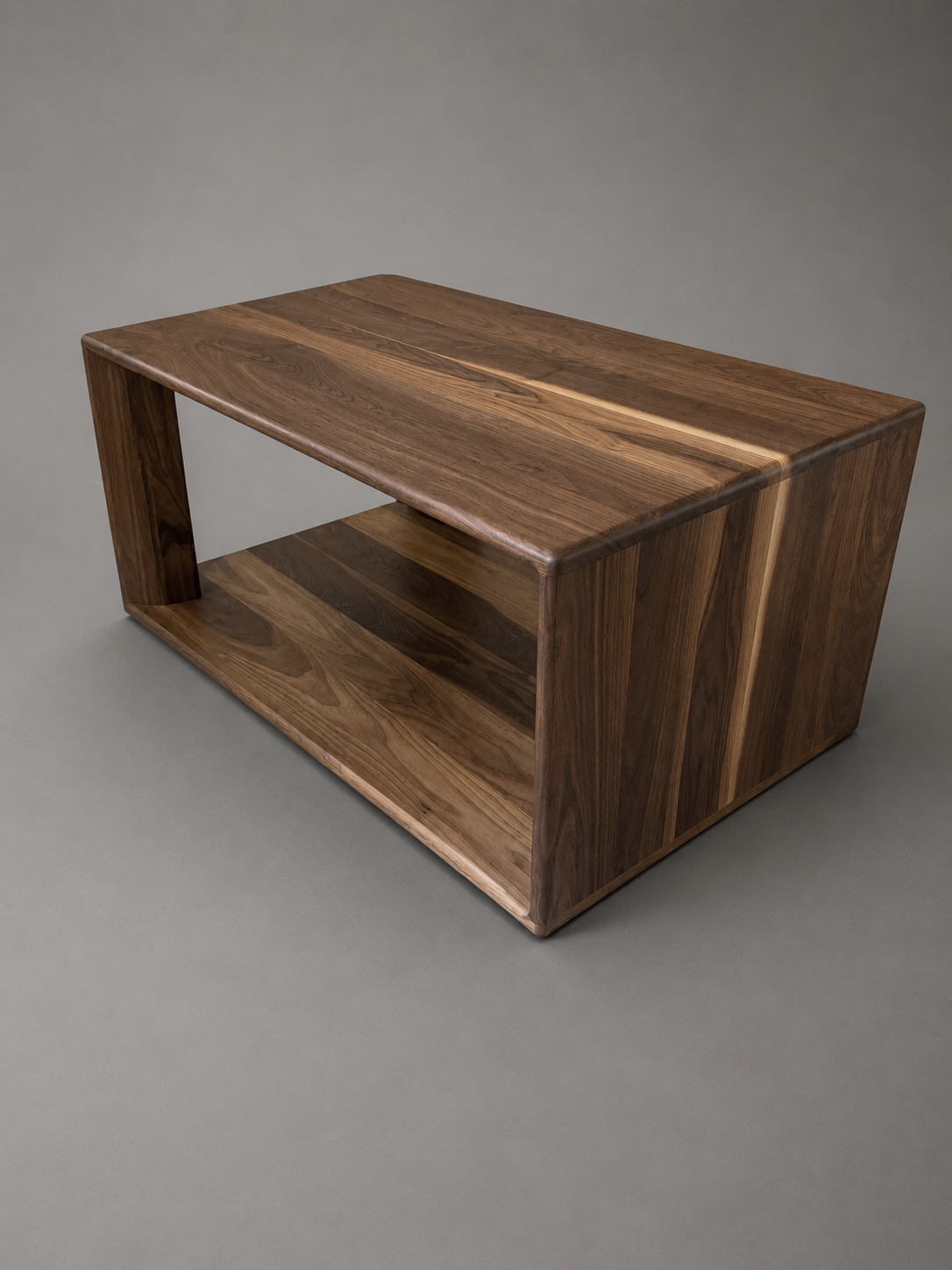 The Lunen – Solid Black Walnut Coffee Table