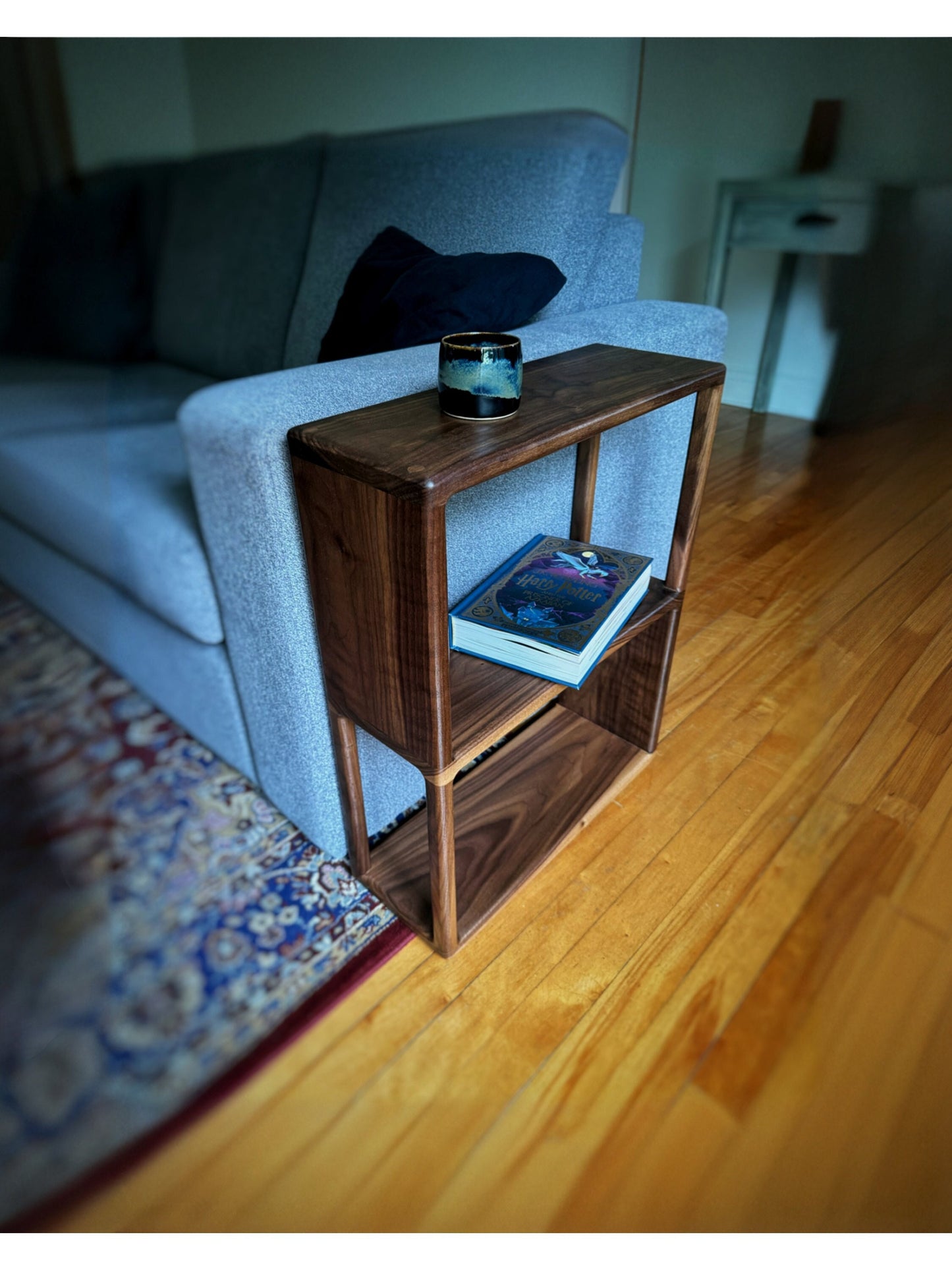 Table d'appoint Heritage (version 7") - Table basse en noyer noir