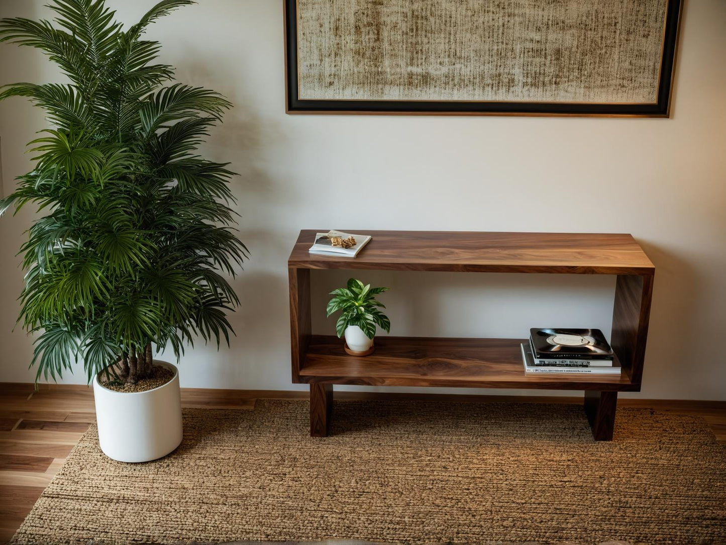 The Narvik - Solid Black Walnut Console – Timeless & Handmade