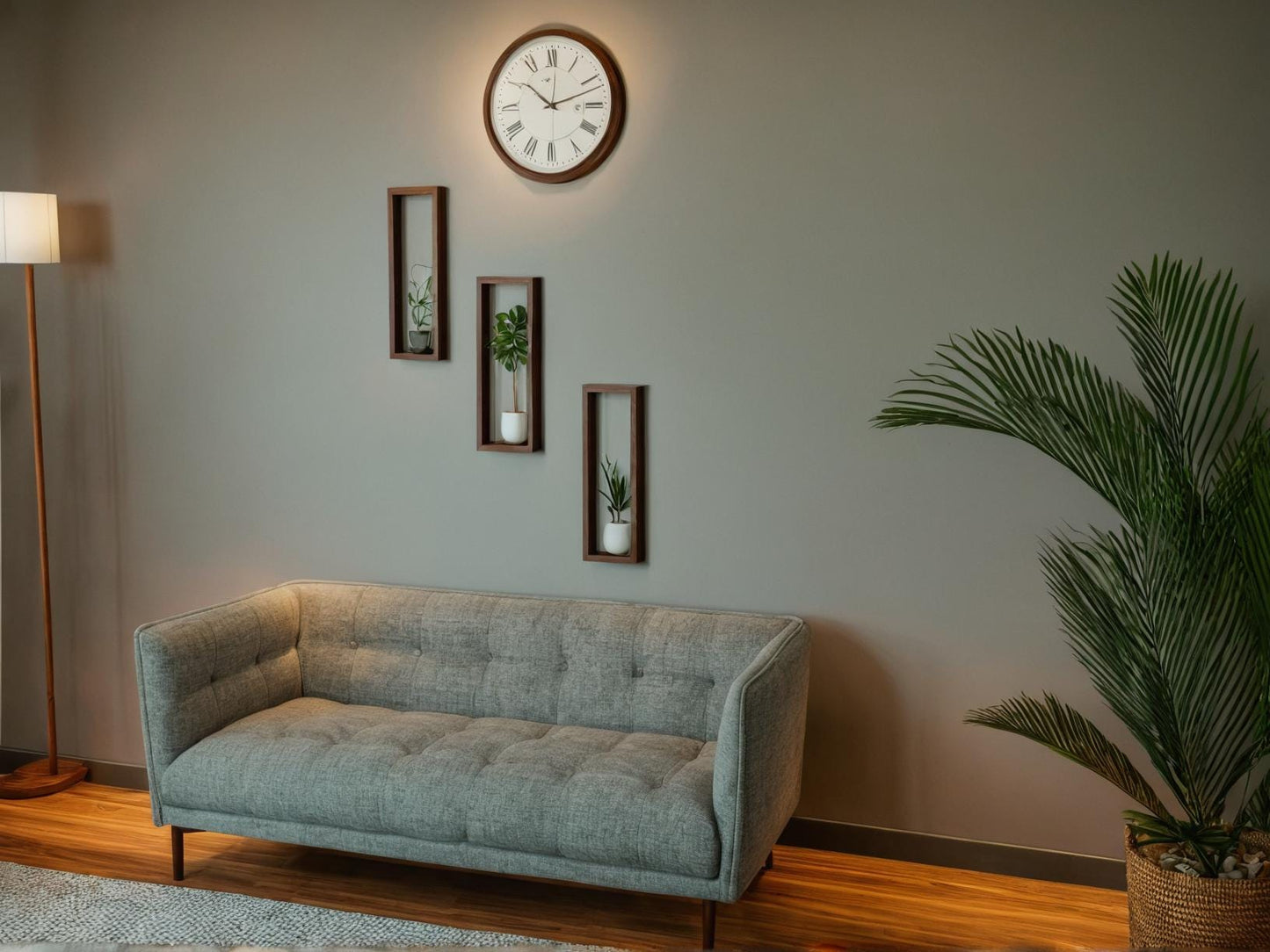 Luxury Black Walnut Shelf | Modern Floating Wall Shelf