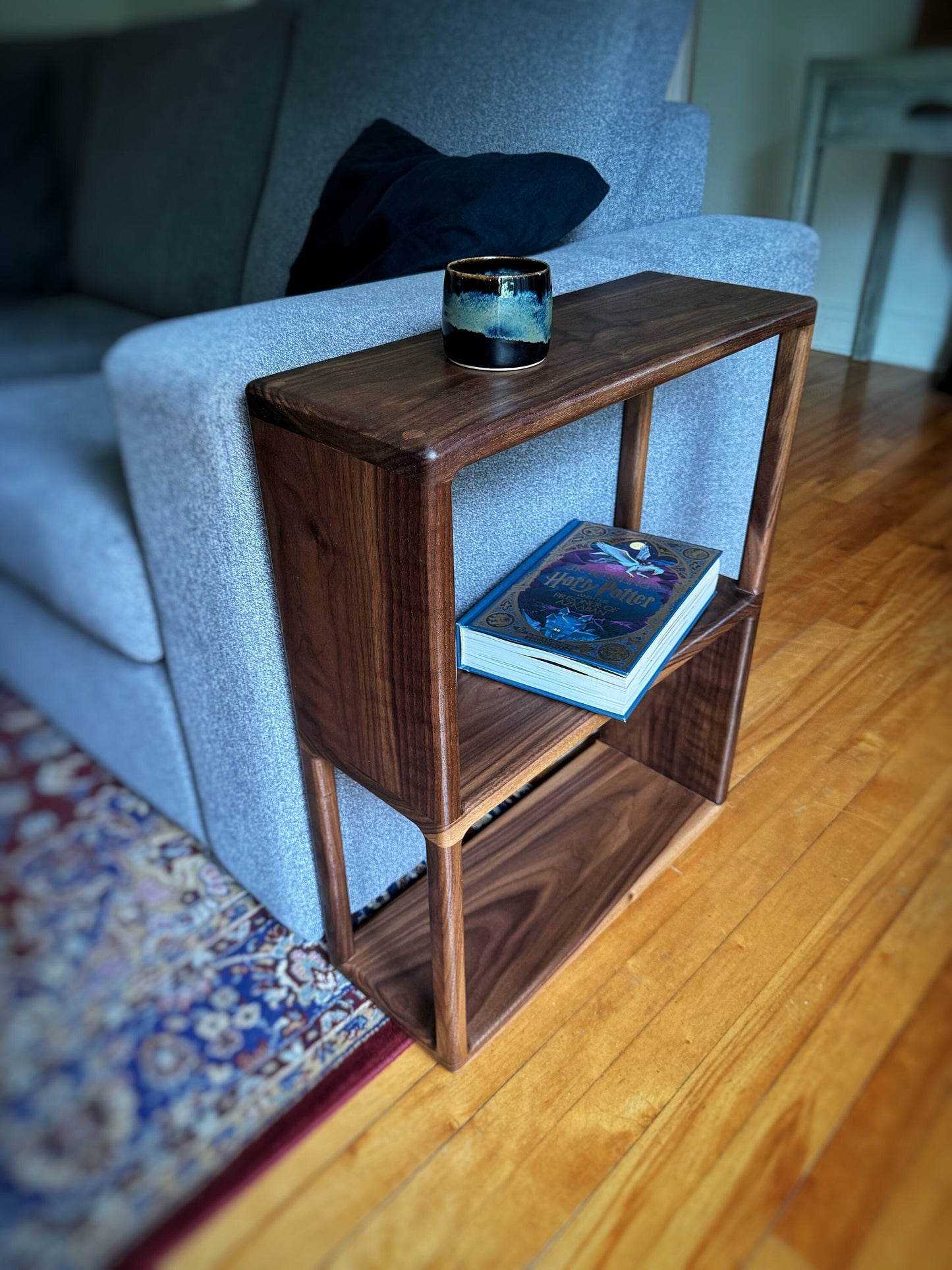 Table d'appoint Heritage (version 7") - Table basse en noyer noir