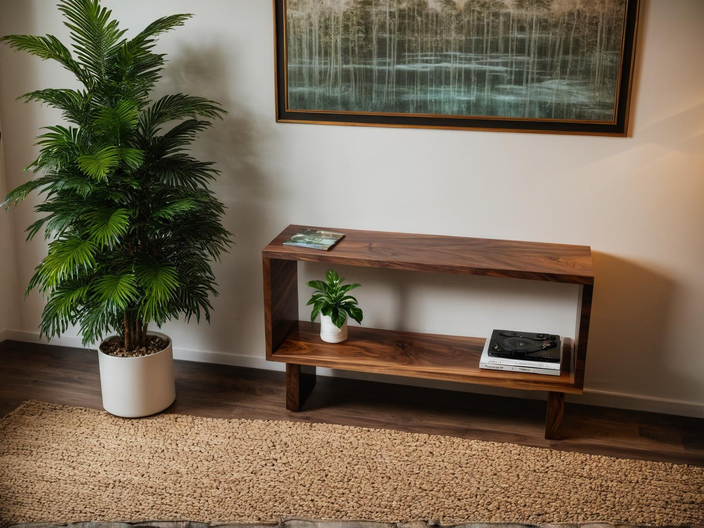 The Narvik - Solid Black Walnut Console – Timeless & Handmade