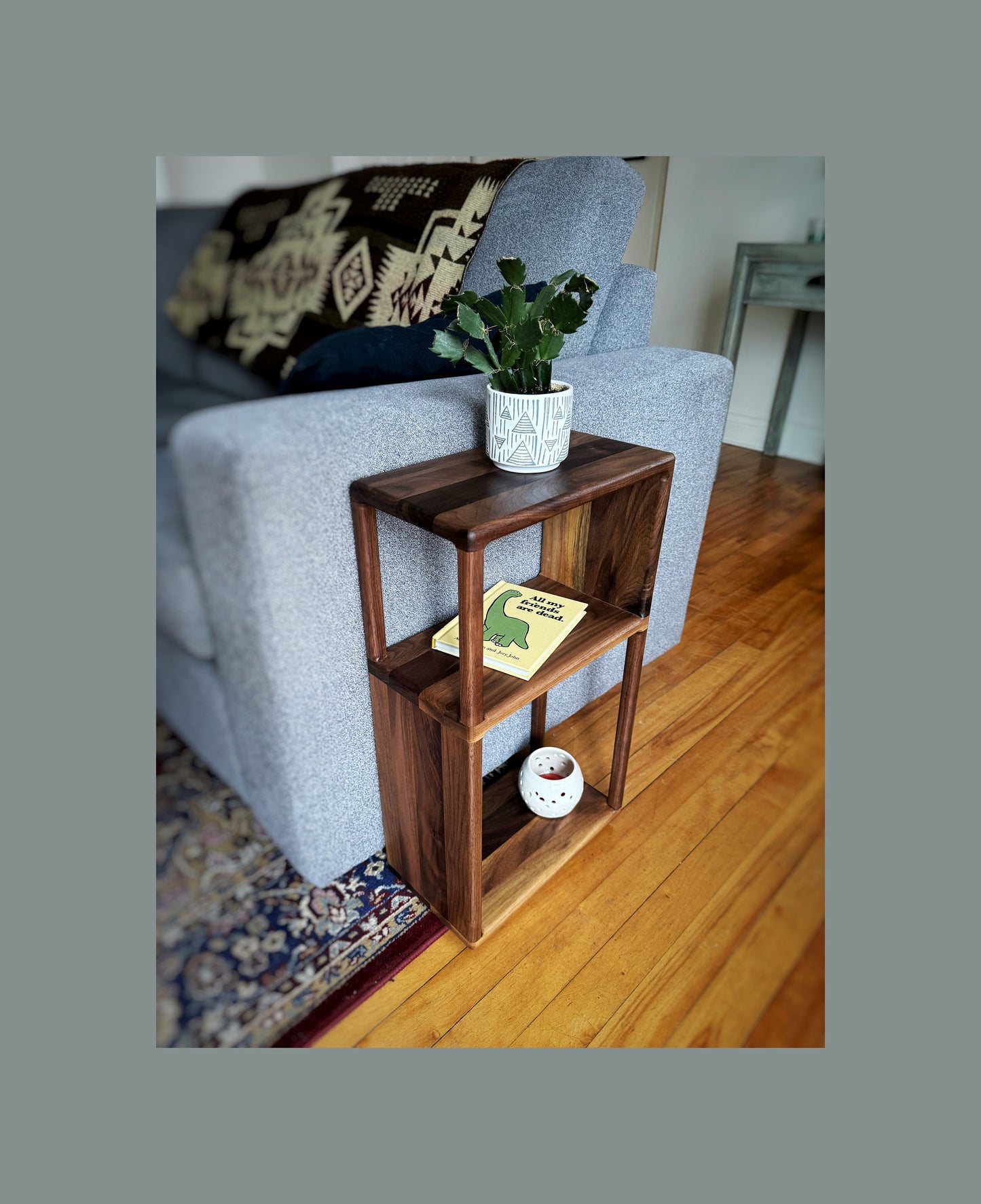 Table d'appoint Heritage (version 7") - Table basse en noyer noir