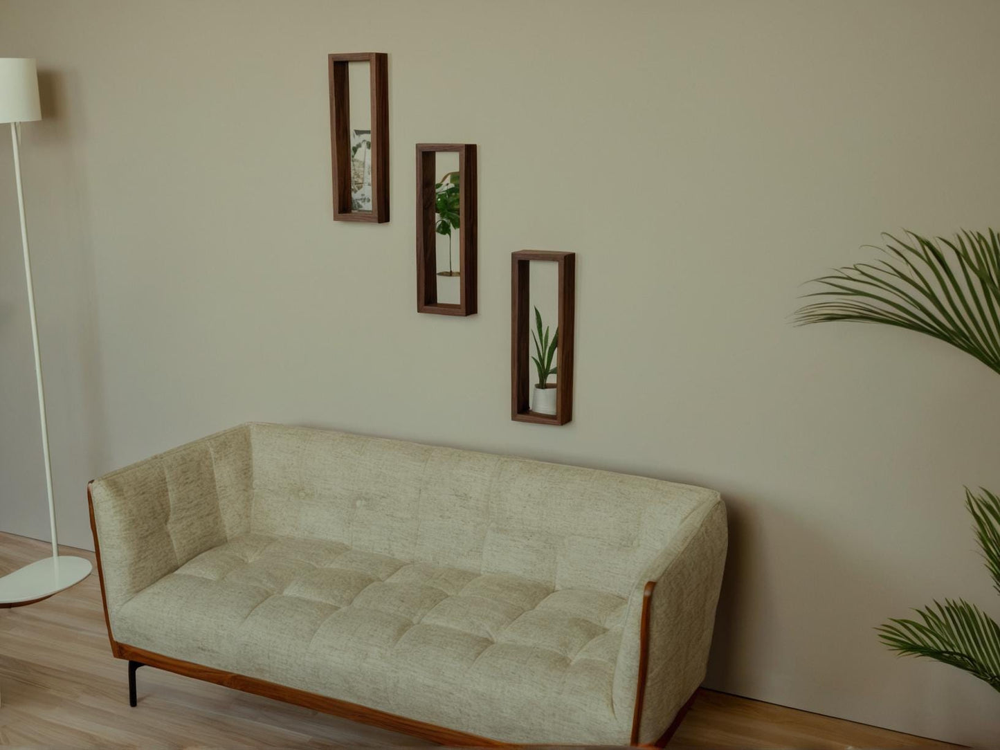 Luxury Black Walnut Shelf | Modern Floating Wall Shelf