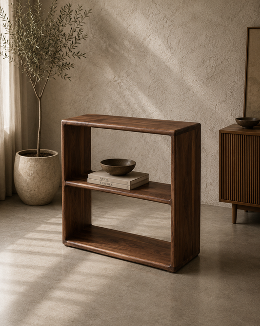 Table d'appoint Heritage (version 7") - Table basse en noyer noir