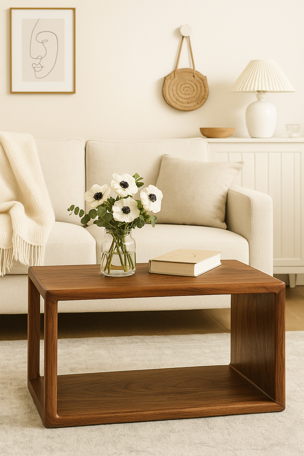 Table d'appoint Heritage (version 30 cm) – Design classique du milieu du siècle – Noyer noir