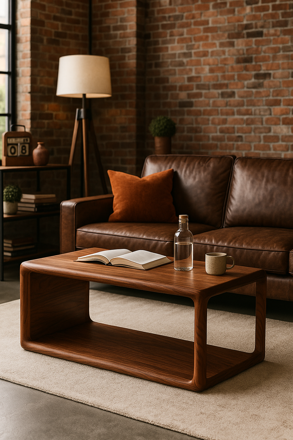 Table d'appoint Heritage (version 30 cm) – Design classique du milieu du siècle – Noyer noir