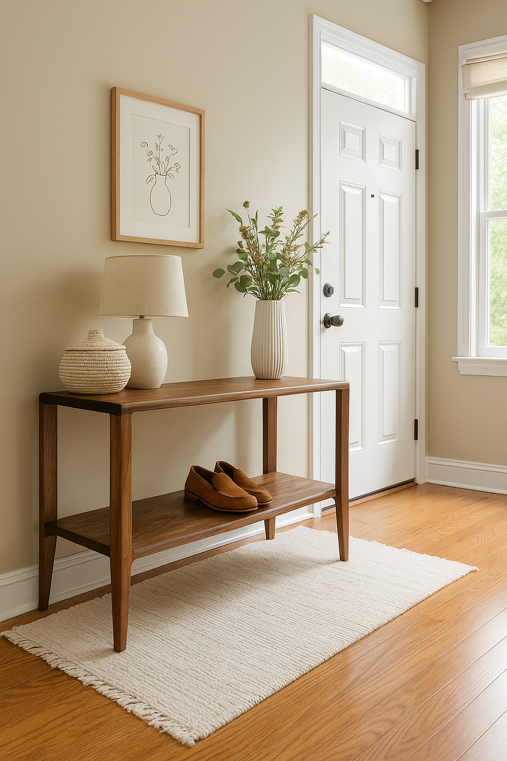 The Québec Entryway Bench – Solid Black Walnut