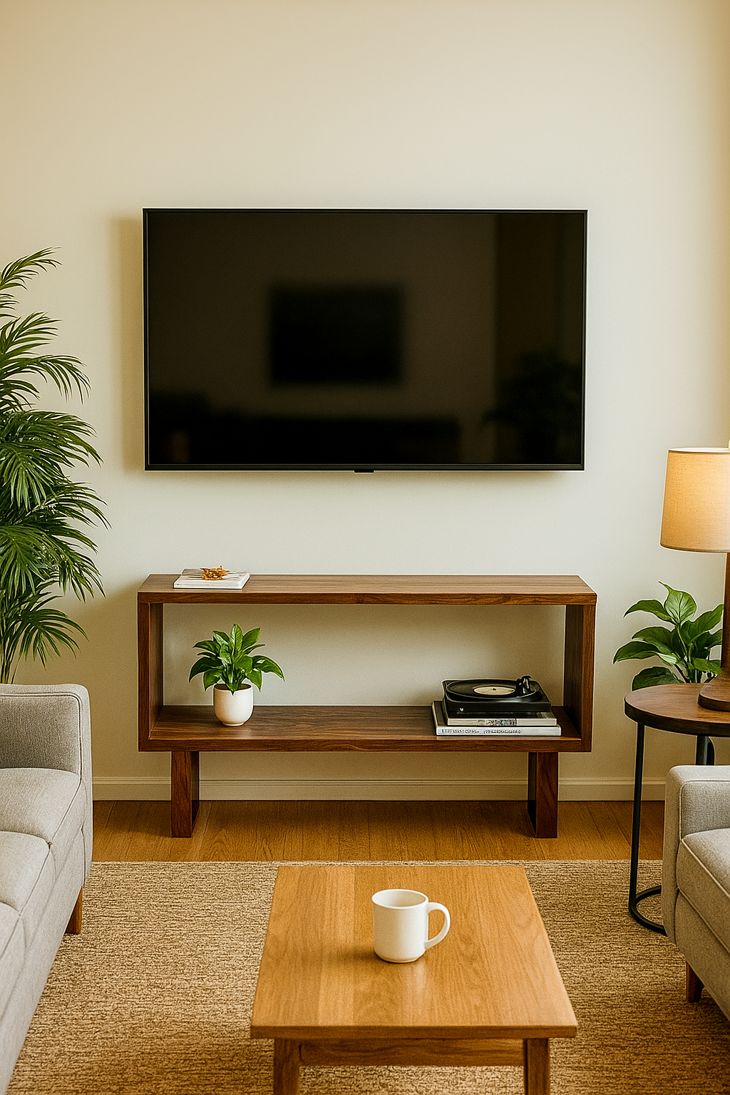 La console Narvik en noyer noir massif – Intemporelle et fabriquée à la main