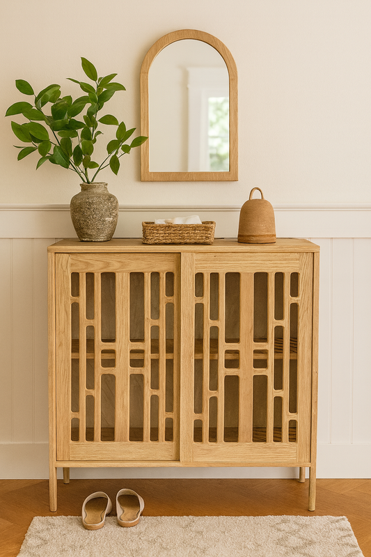 The Kumo - Solid Buffet Cabinet — Japandi Sideboard