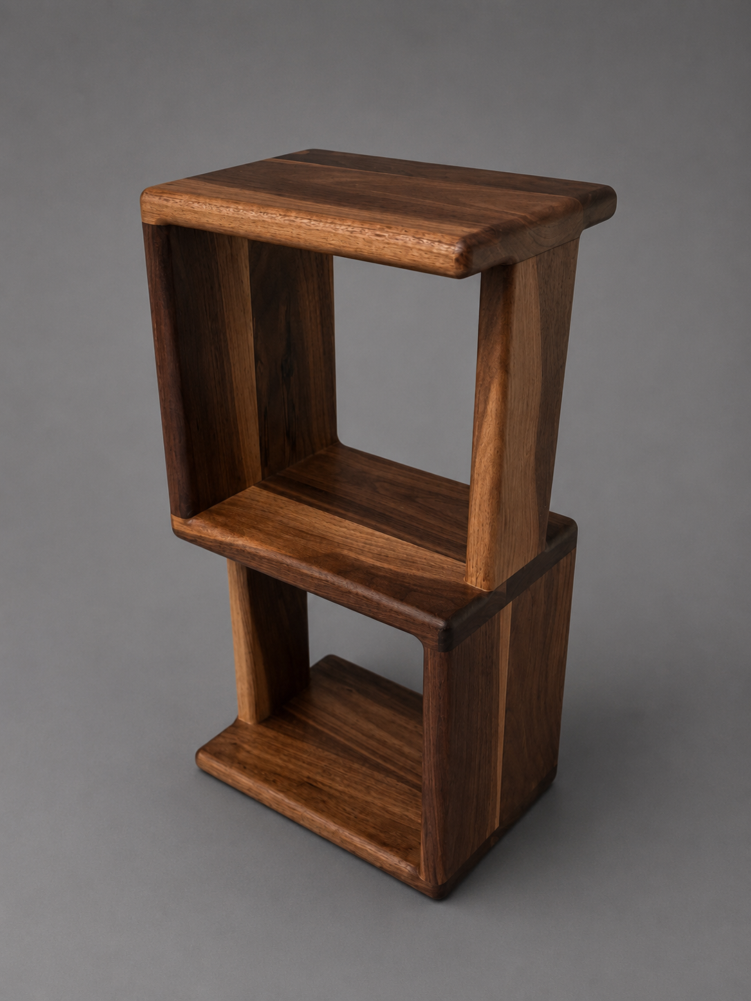 The Canopy – Solid Black Walnut Coffee Table, Modern Minimalist Design, Handcrafted Custom Wood Furniture