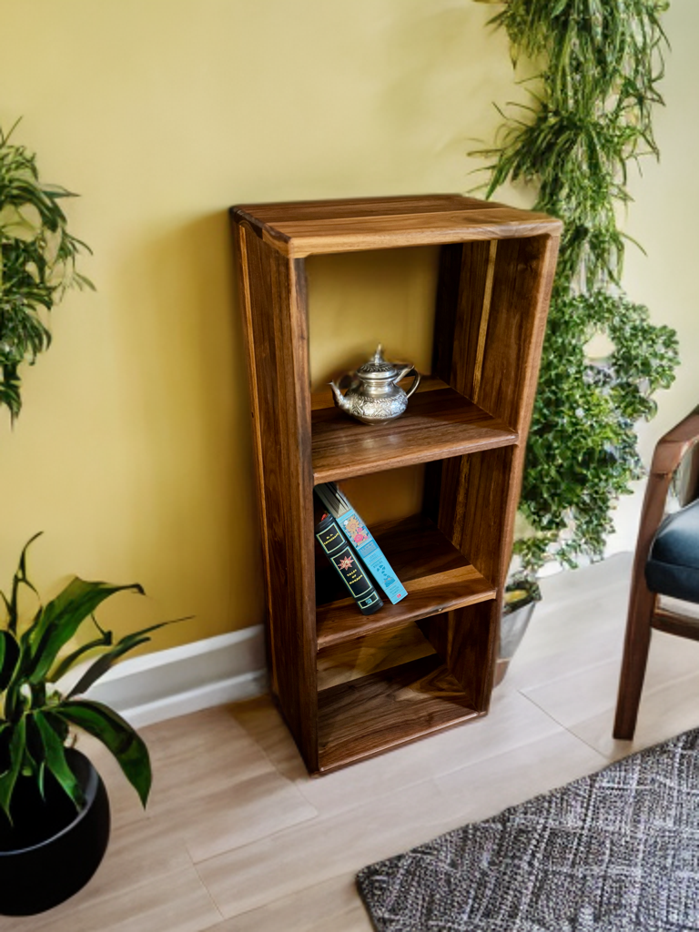 The Loden – Custom Black Walnut Bookshelf