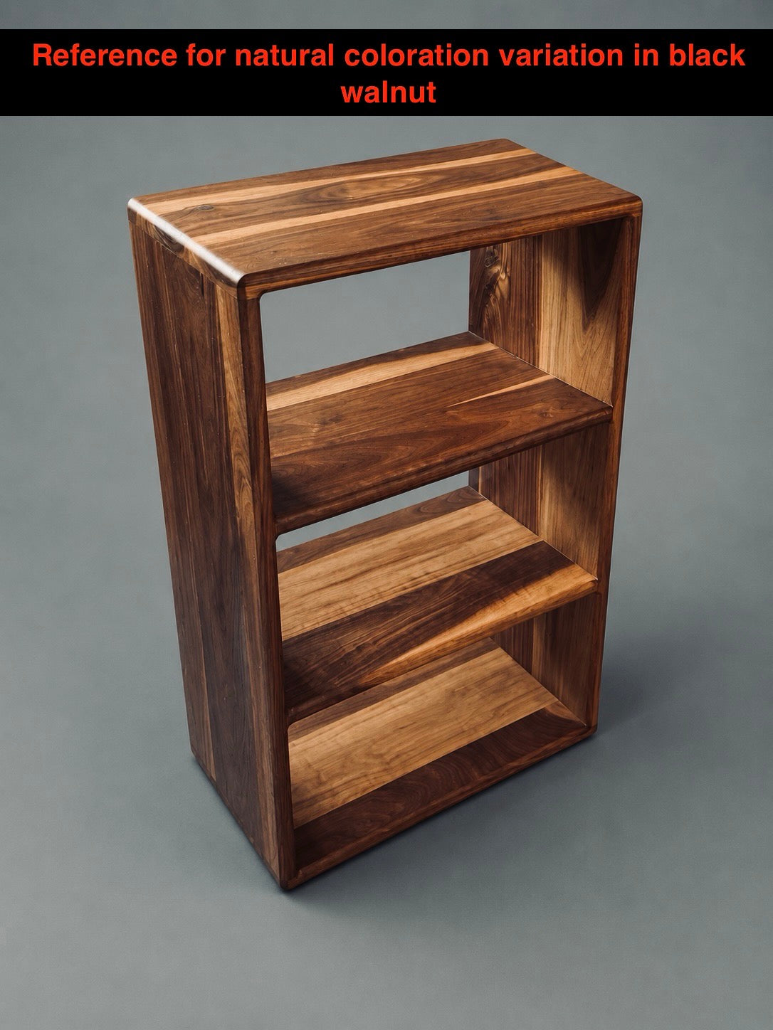 Ottoman Table – Solid Black Walnut C Table