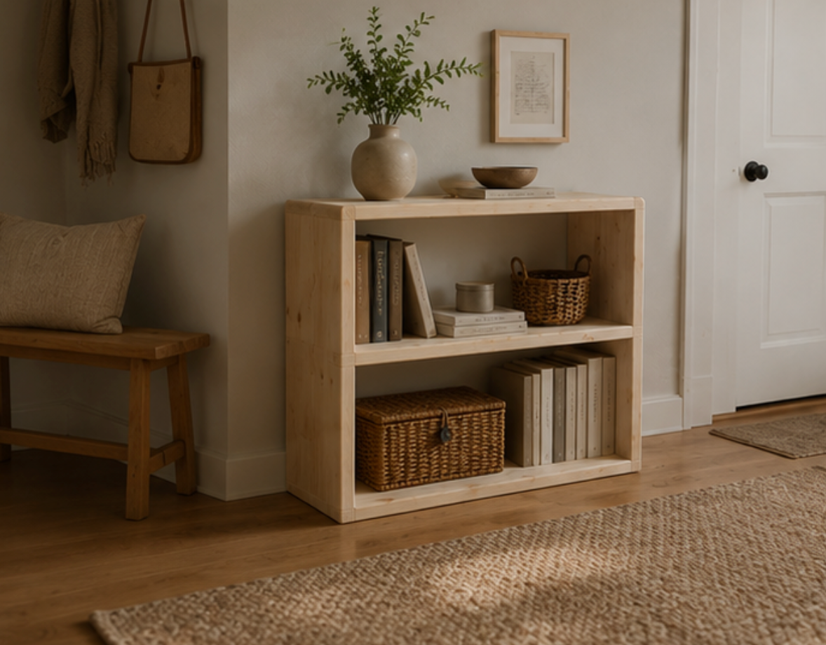 The Laurentian – Rustic Solid Pine Bookcase