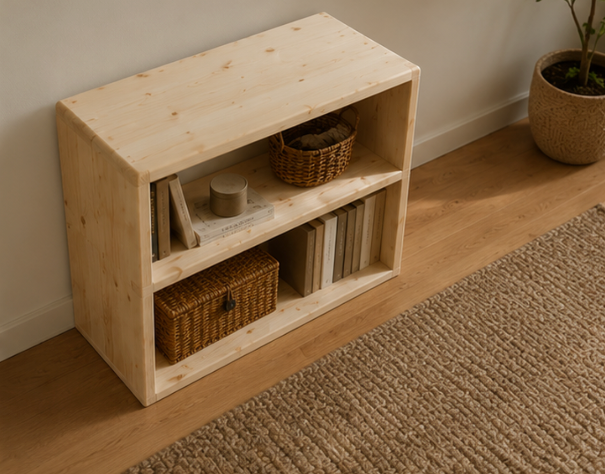 The Laurentian – Rustic Solid Pine Bookcase