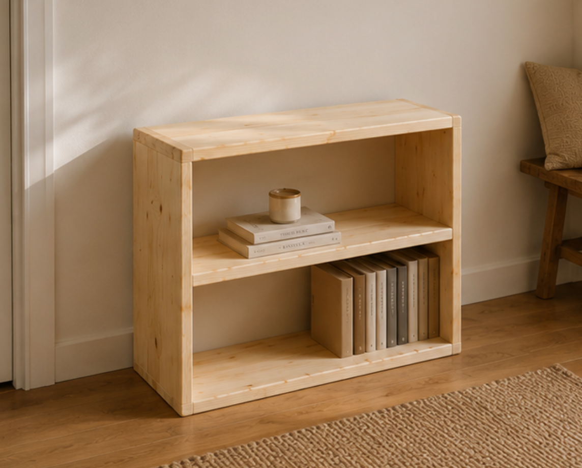 The Laurentian – Rustic Solid Pine Bookcase