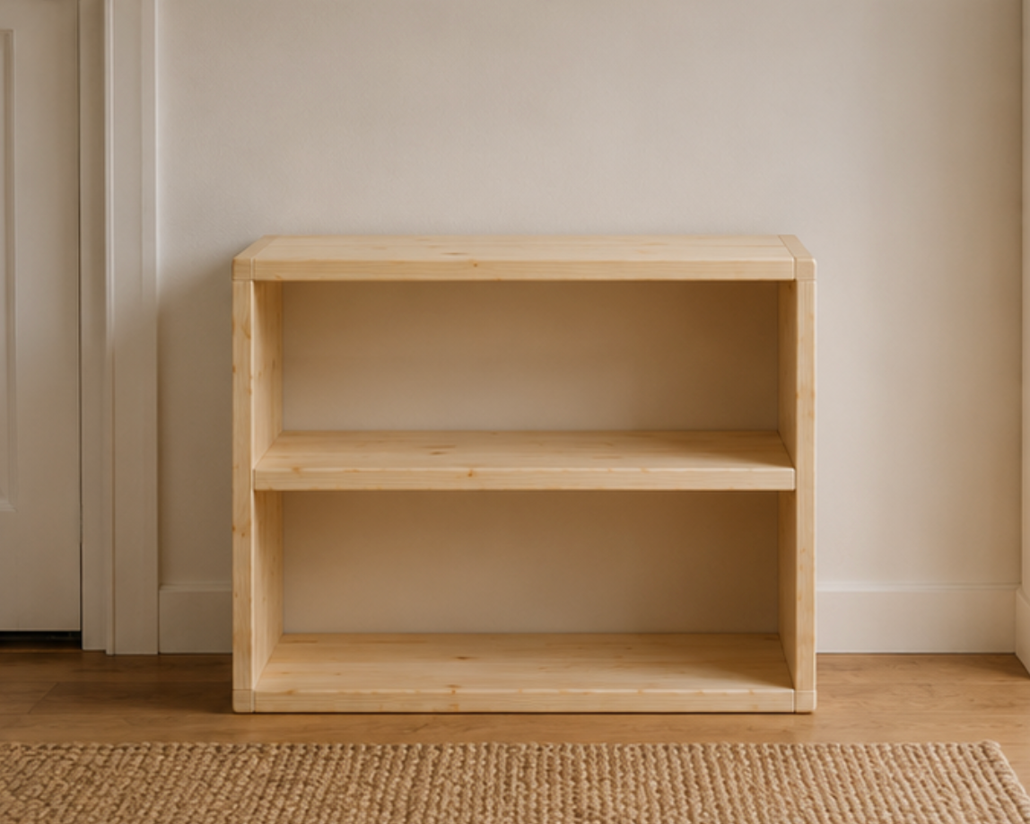 The Laurentian – Rustic Solid Pine Bookcase
