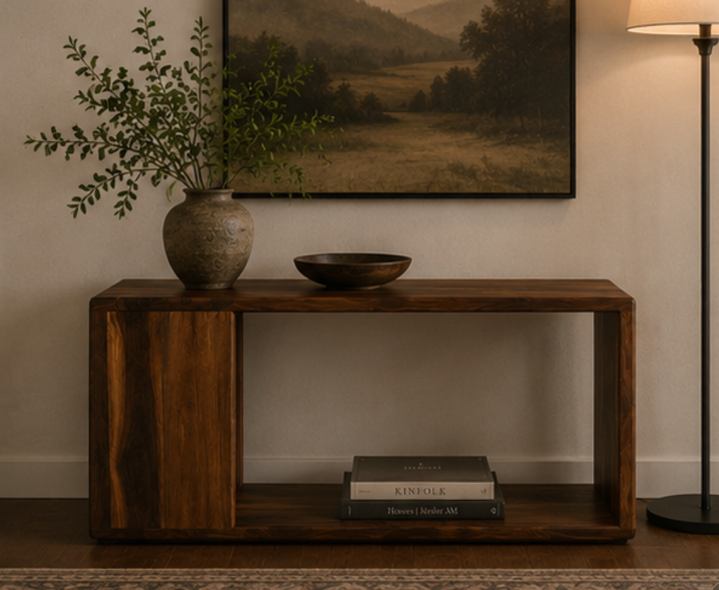 The Lunen – Solid Black Walnut Coffee Table