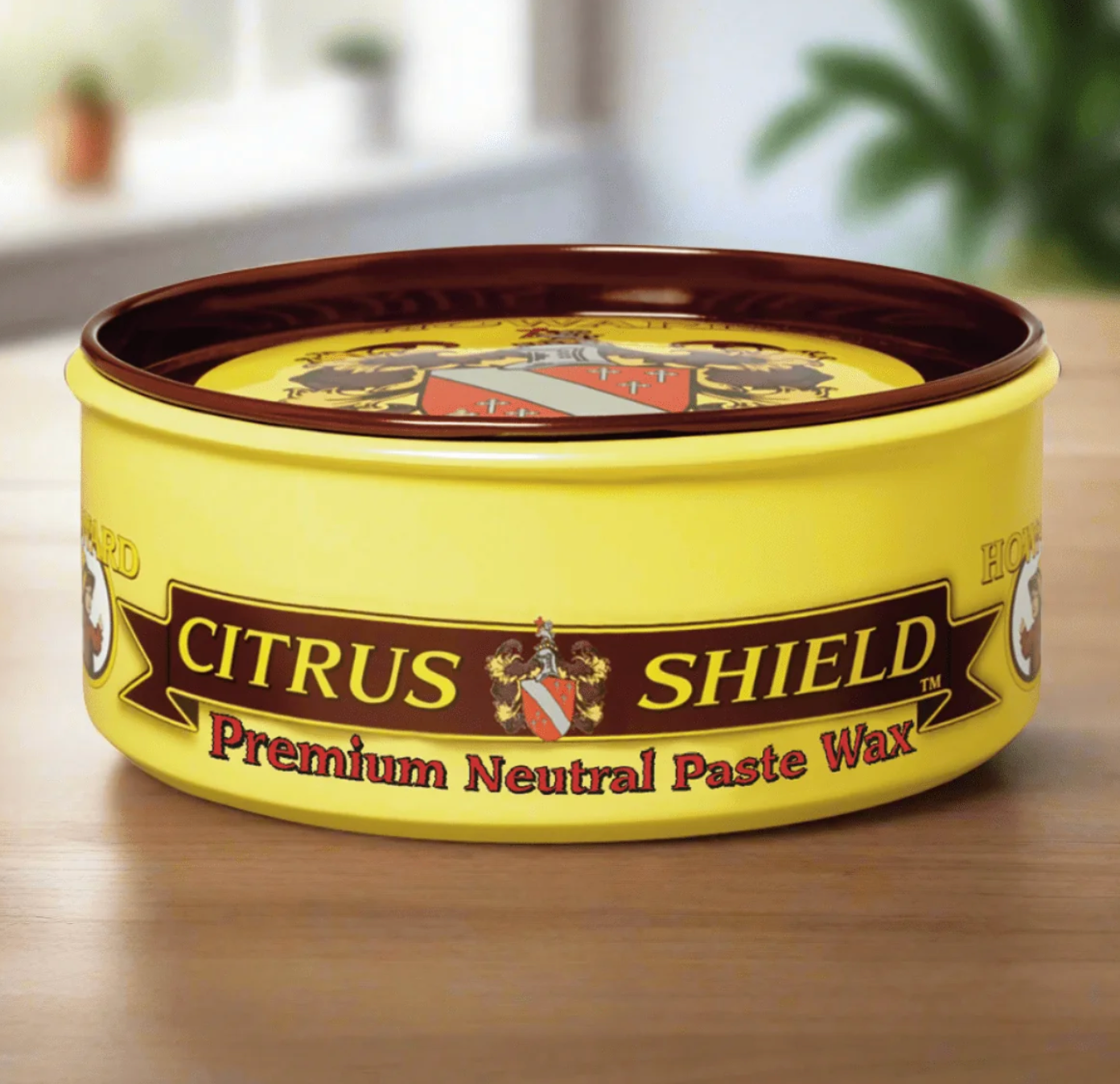 Howard Citrus-Shield Premium Paste Wax | Long-Lasting Protection for Wood Furniture