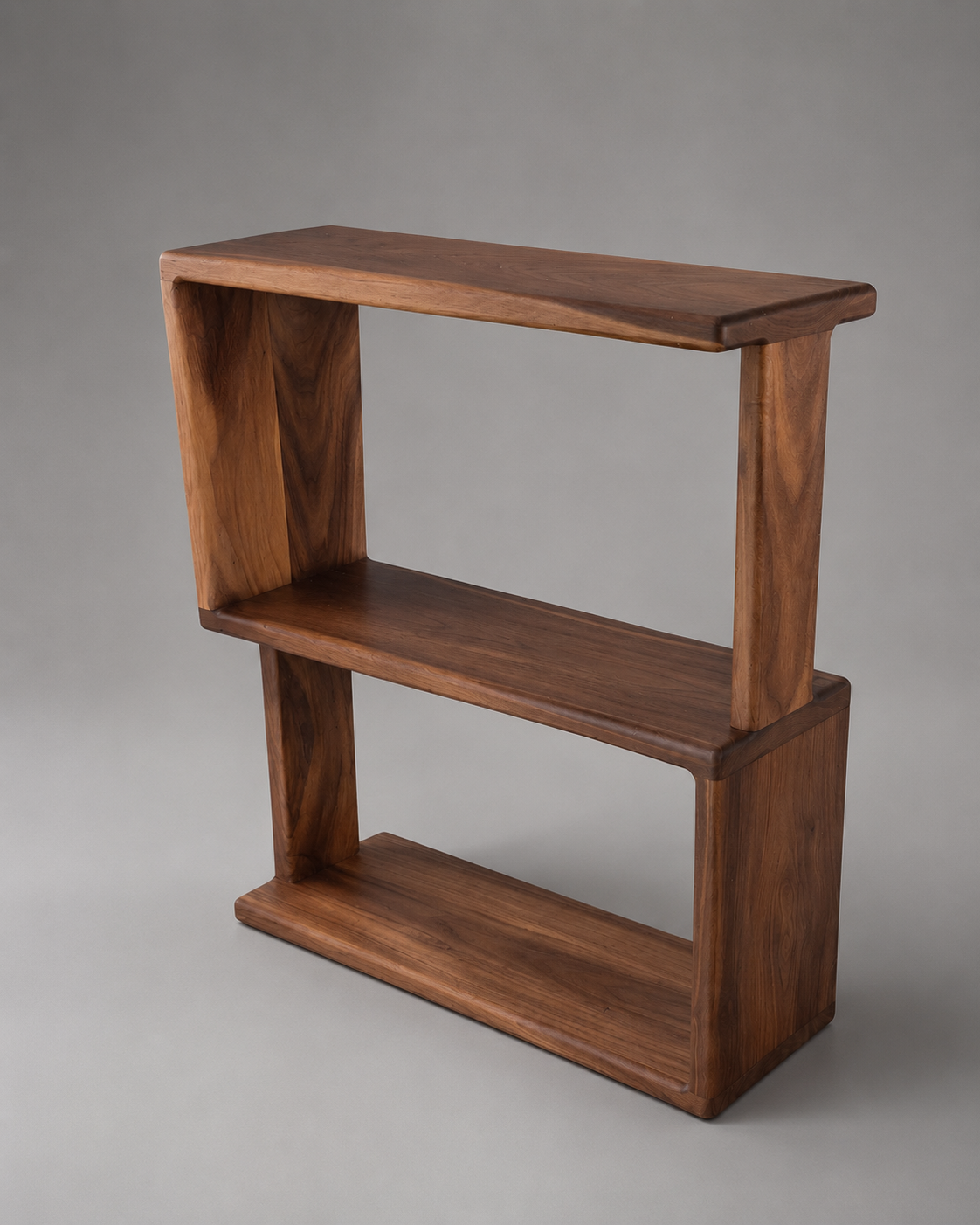 The Canopy – Solid Black Walnut Coffee Table, Modern Minimalist Design, Handcrafted Custom Wood Furniture