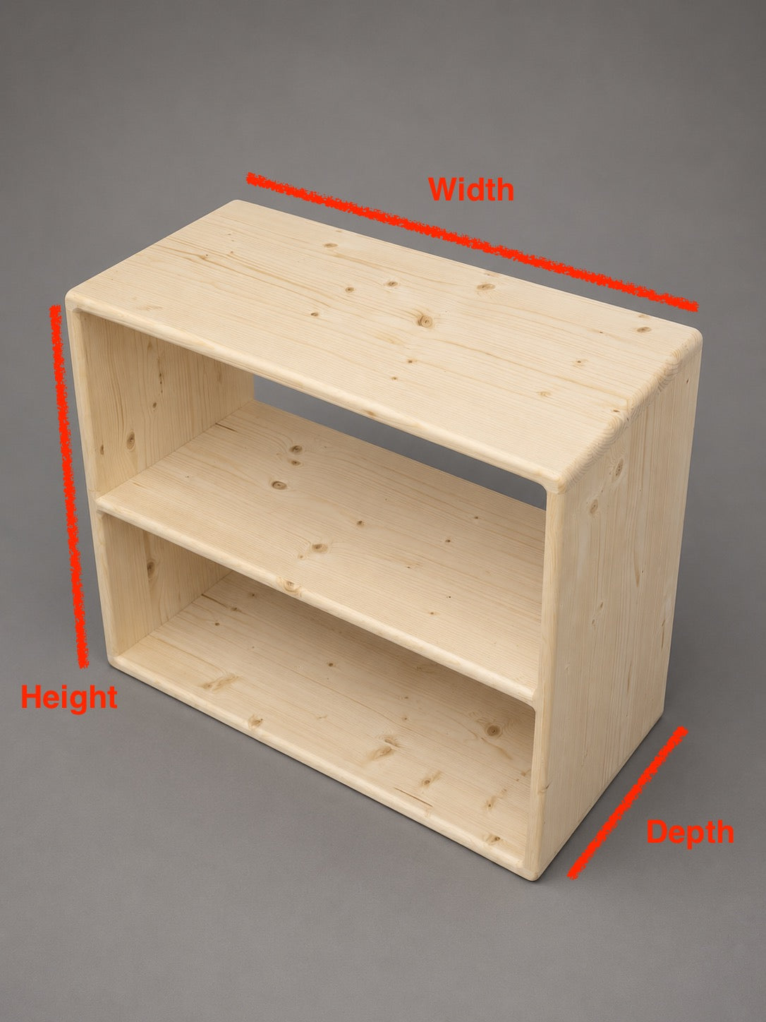 The Laurentian – Rustic Solid Pine Bookcase